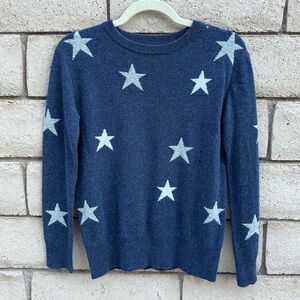 Philosophy Navy Star Pattern Women's Sweater